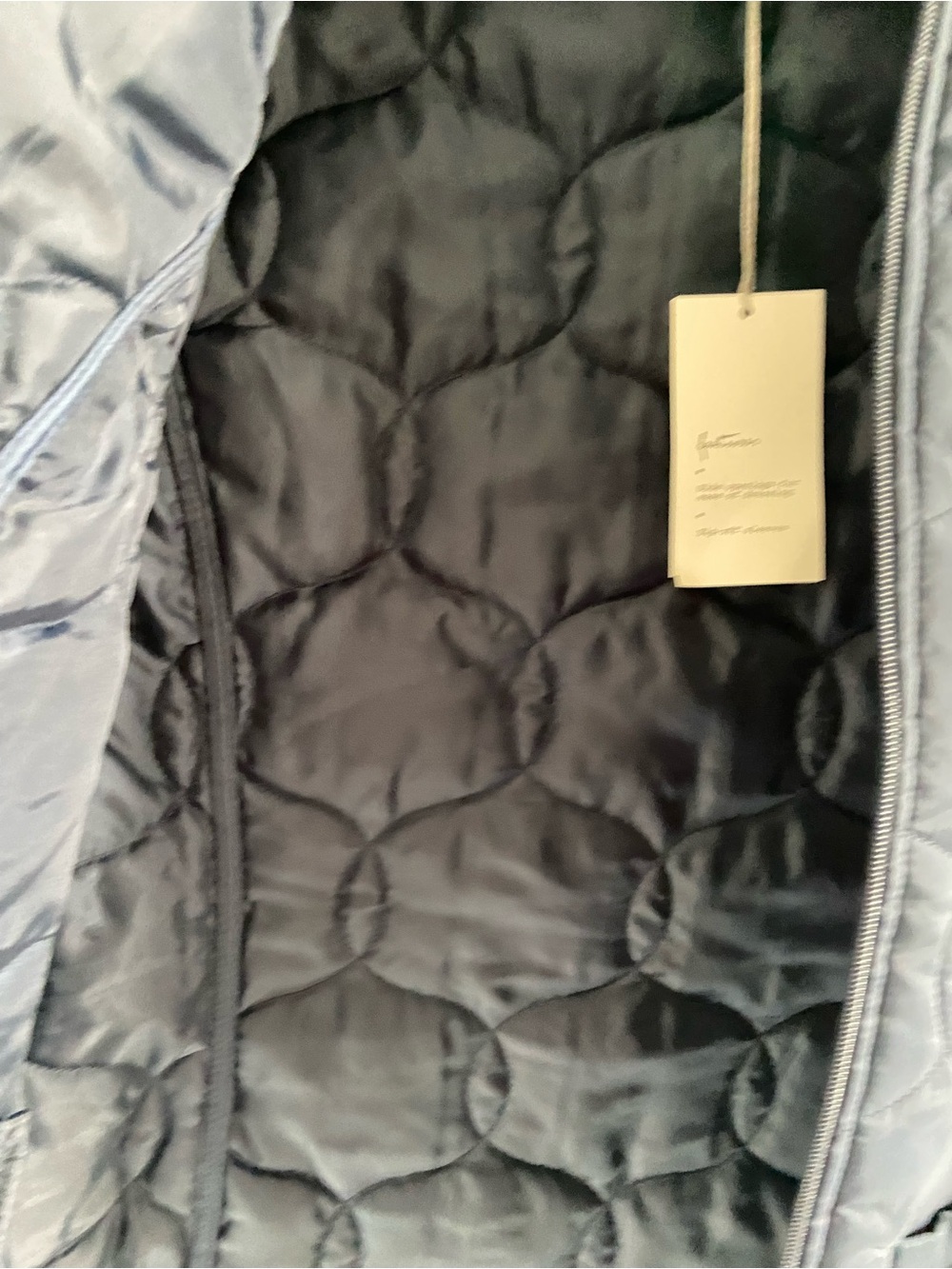 a new day Navy Quilted Circle-Pattern Puffer Jacket - Picture 5 of 14
